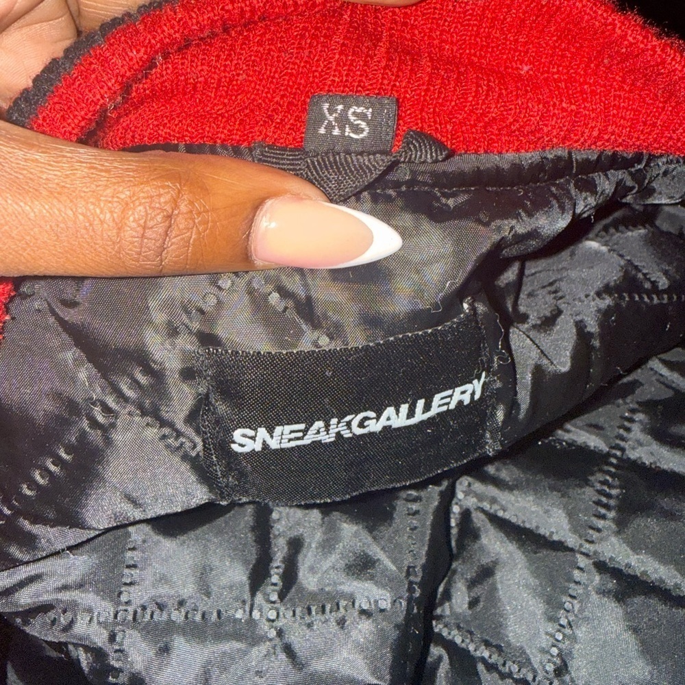 ⚠️CLEARANCE!!! GOAT Red and Black Bomber Jacket - Picture 3 of 3